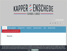 Tablet Screenshot of kapperenschede.nl